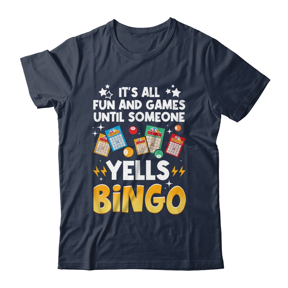 Funny Bingo For Men Women Lucky Bingo Make Me Yell Bingo Shirt & Tank Top | siriusteestore