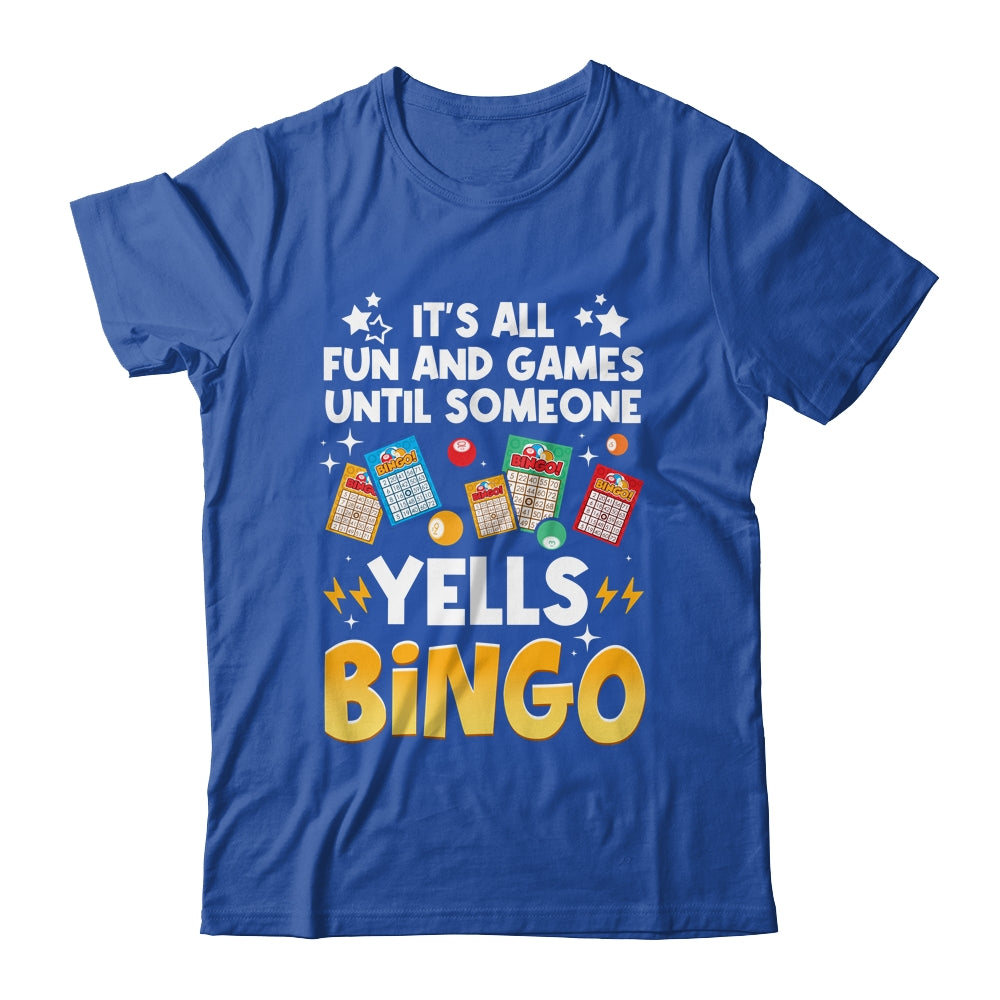 Funny Bingo For Men Women Lucky Bingo Make Me Yell Bingo Shirt & Tank Top | siriusteestore