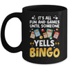 Funny Bingo For Men Women Lucky Bingo Make Me Yell Bingo Mug | siriusteestore