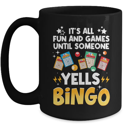 Funny Bingo For Men Women Lucky Bingo Make Me Yell Bingo Mug | siriusteestore