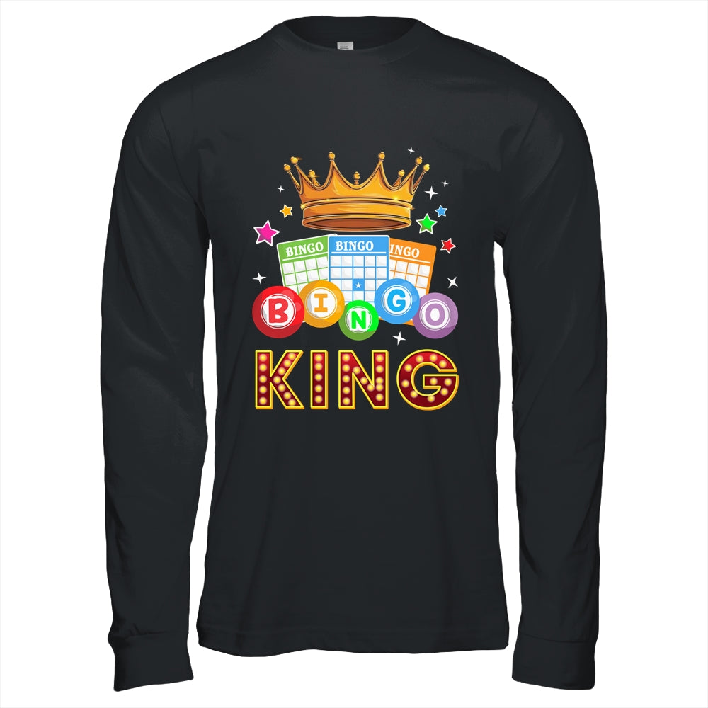 Funny Bingo King For Dad Men Bingo Lovers Casino Players Shirt & Hoodie | siriusteestore