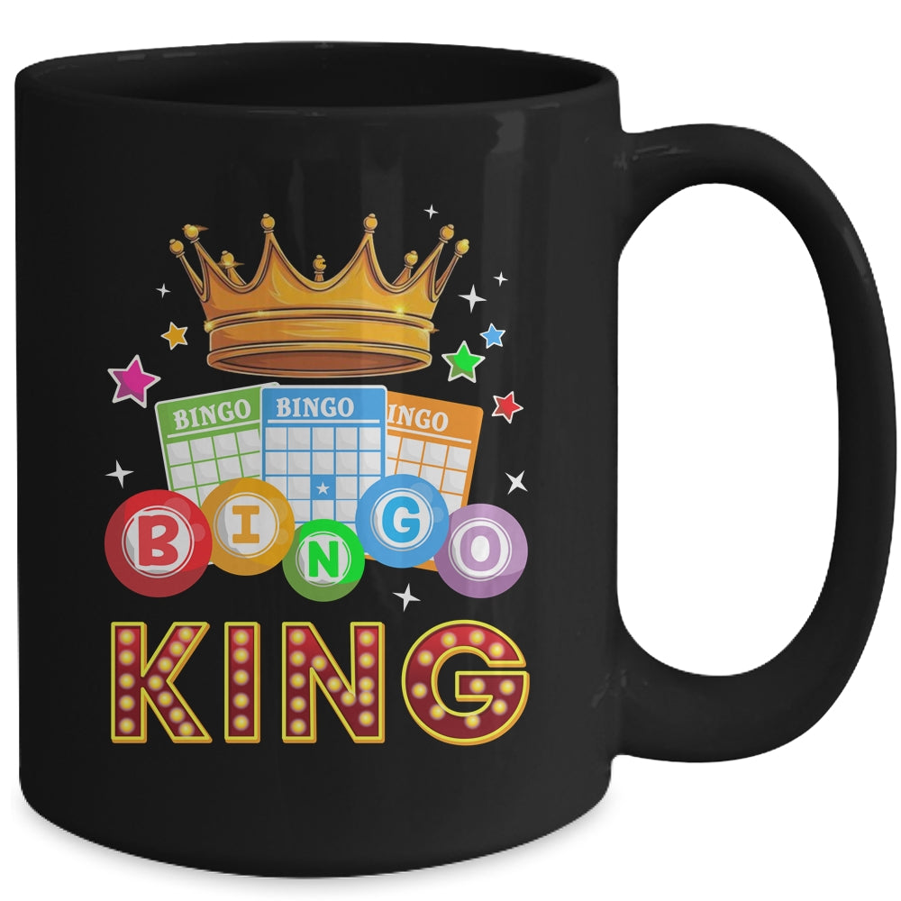 Funny Bingo King For Dad Men Bingo Lovers Casino Players Mug | siriusteestore