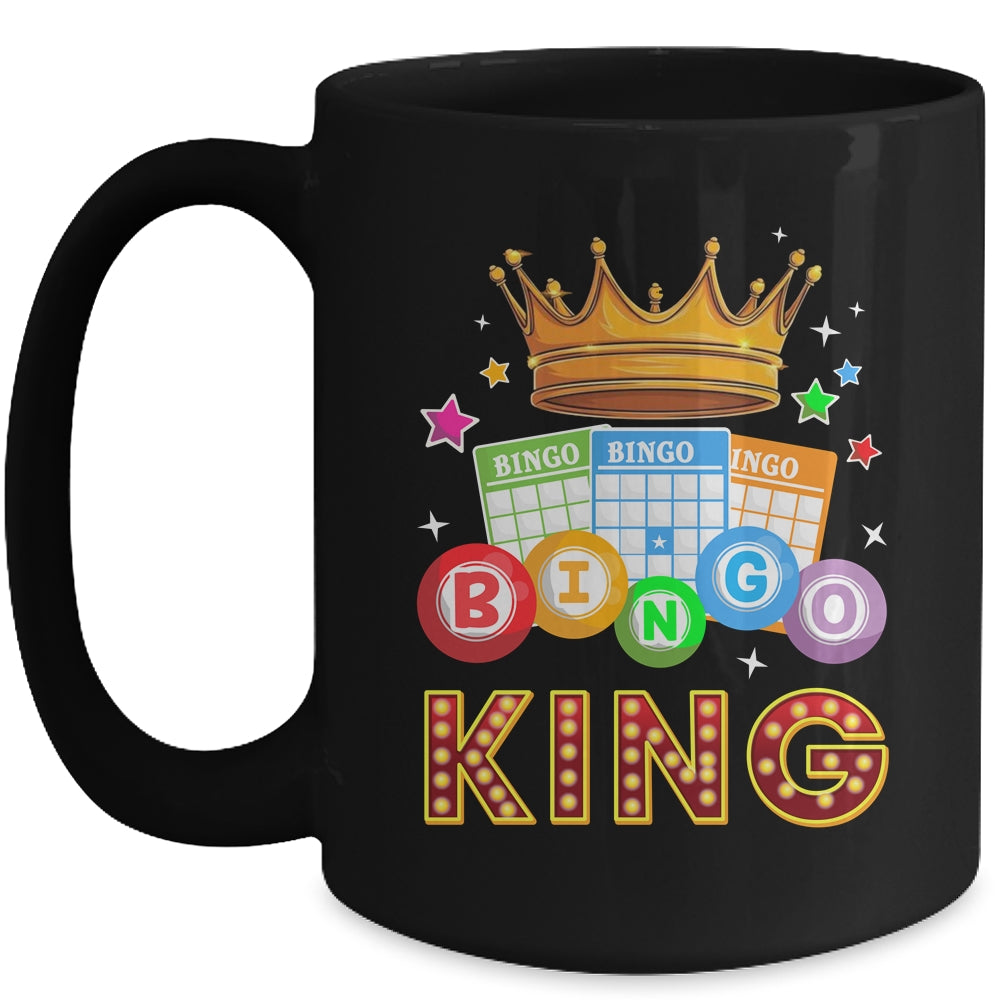 Funny Bingo King For Dad Men Bingo Lovers Casino Players Mug | siriusteestore