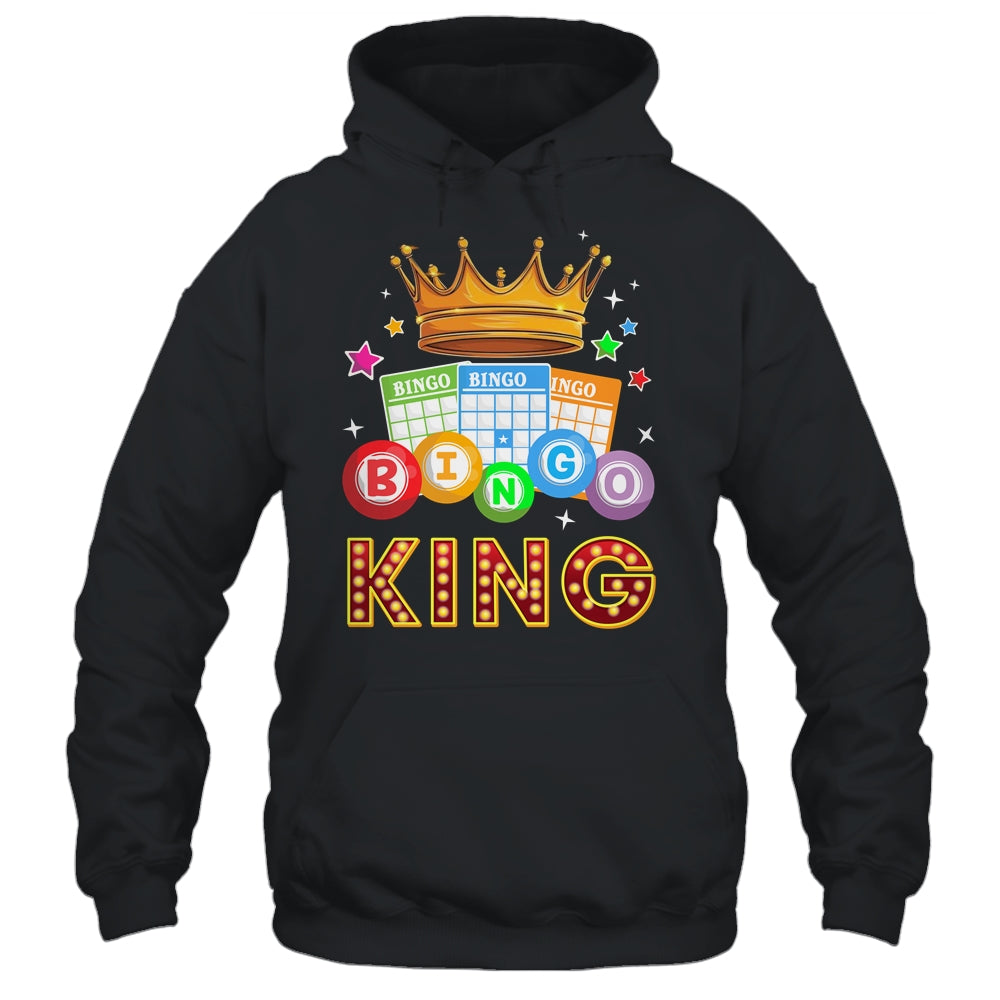 Funny Bingo King For Dad Men Bingo Lovers Casino Players Shirt & Hoodie | siriusteestore