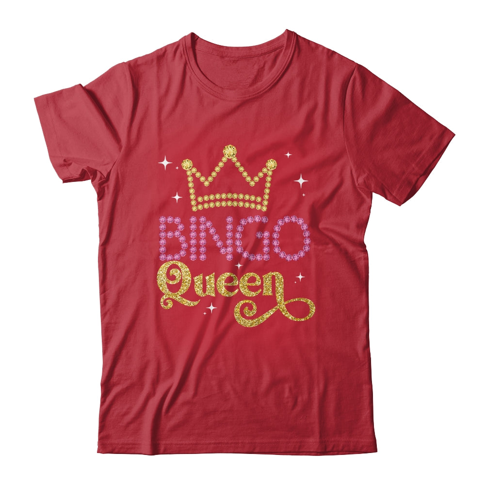 Funny Bingo Queen Casino Player Gambler Gambling Lucky Women Shirt & Tank Top | siriusteestore