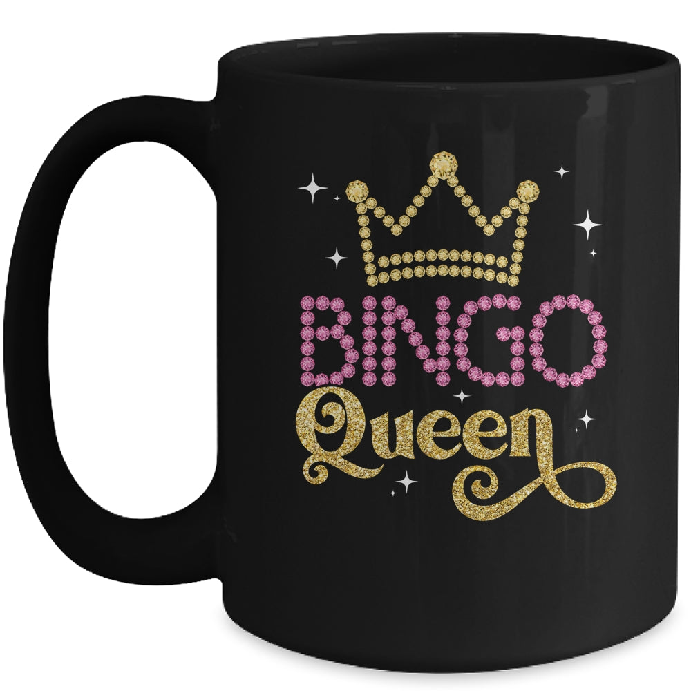 Funny Bingo Queen Casino Player Gambler Gambling Lucky Women Mug | siriusteestore
