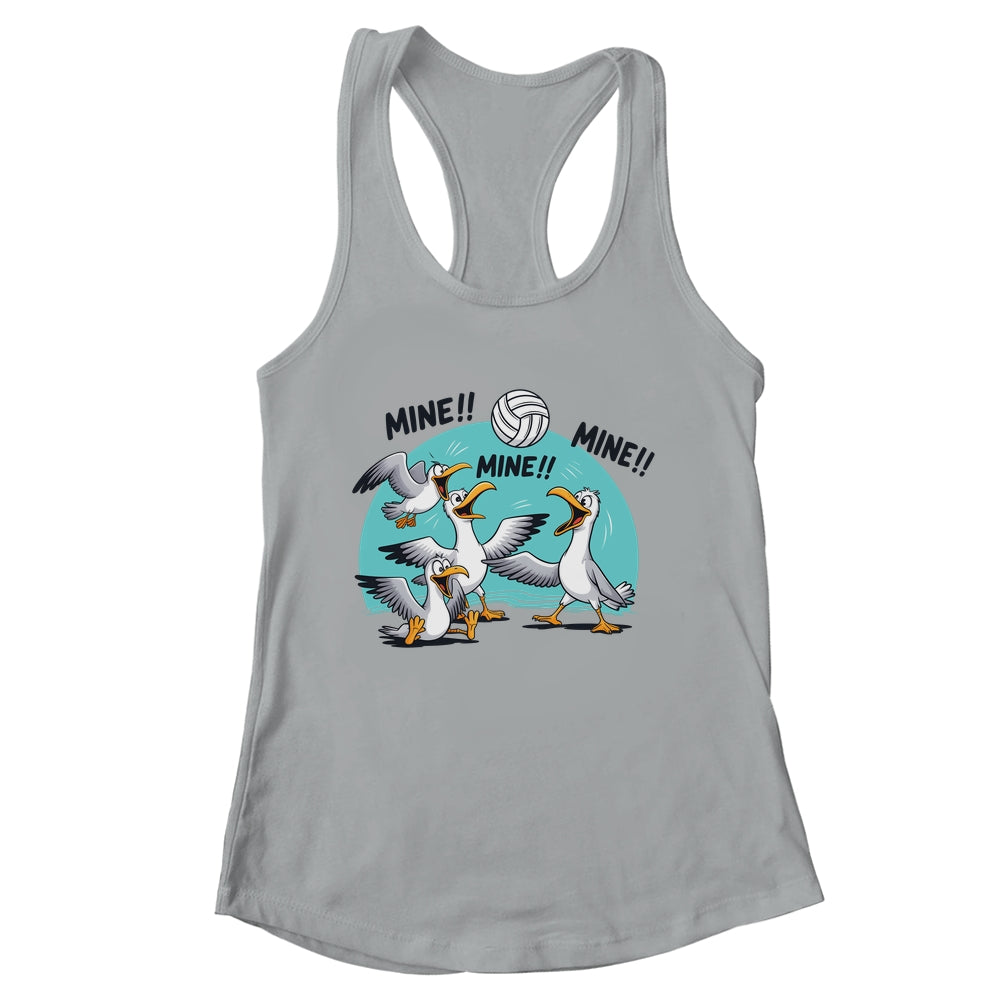 Funny Bird Playing Volleyball Sport Ball Player Women Men Shirt & Tank Top | siriusteestore