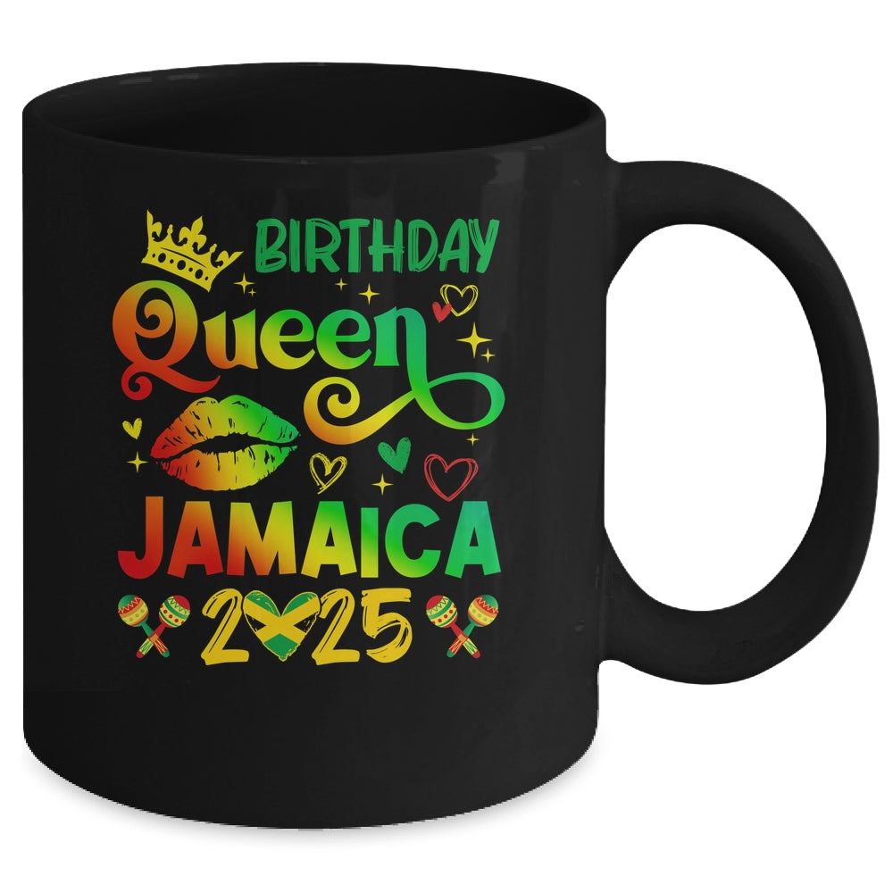 Funny Birthday Queen Jamaica 2025 Birthday Trip Vacation Mug | siriusteestore