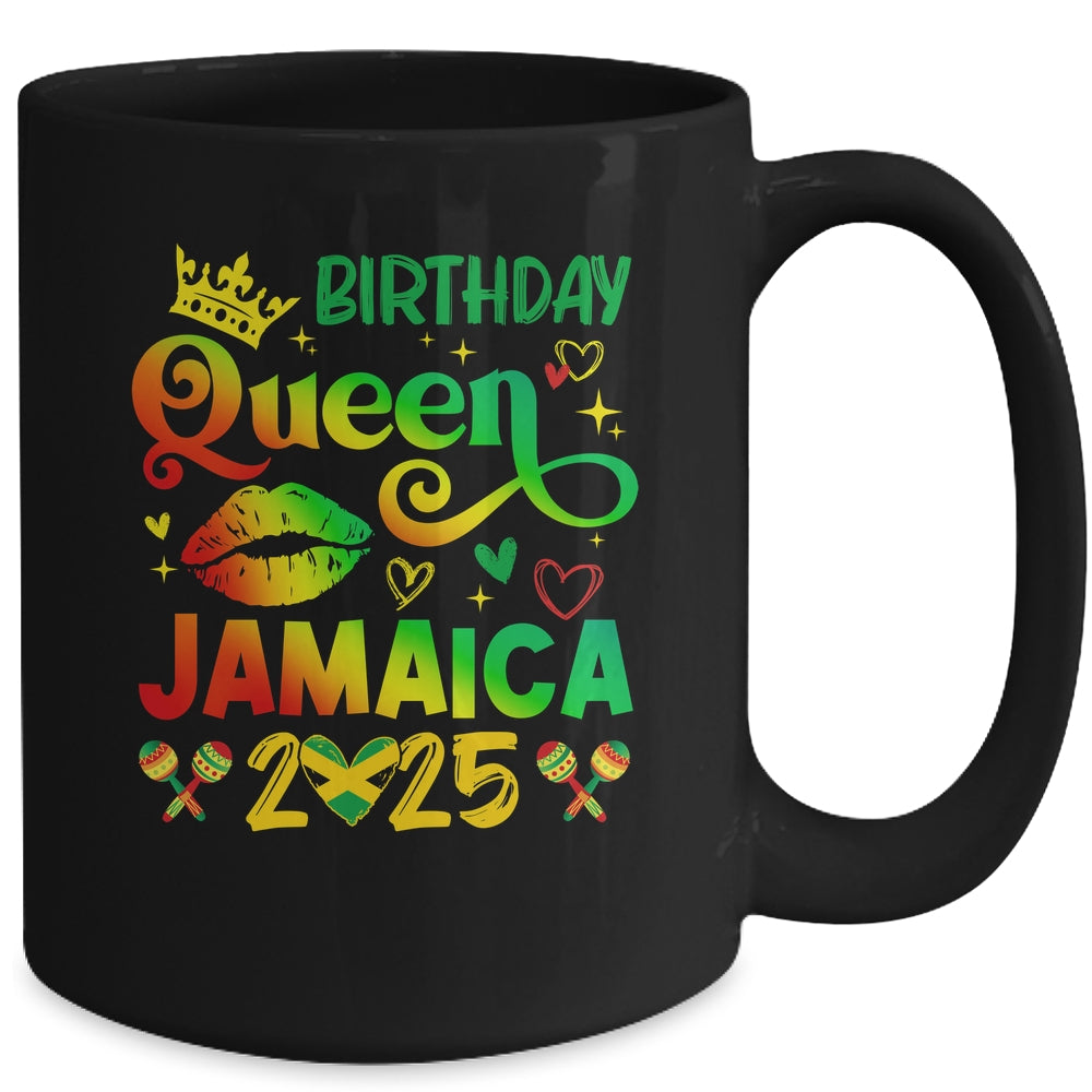 Funny Birthday Queen Jamaica 2025 Birthday Trip Vacation Mug | siriusteestore