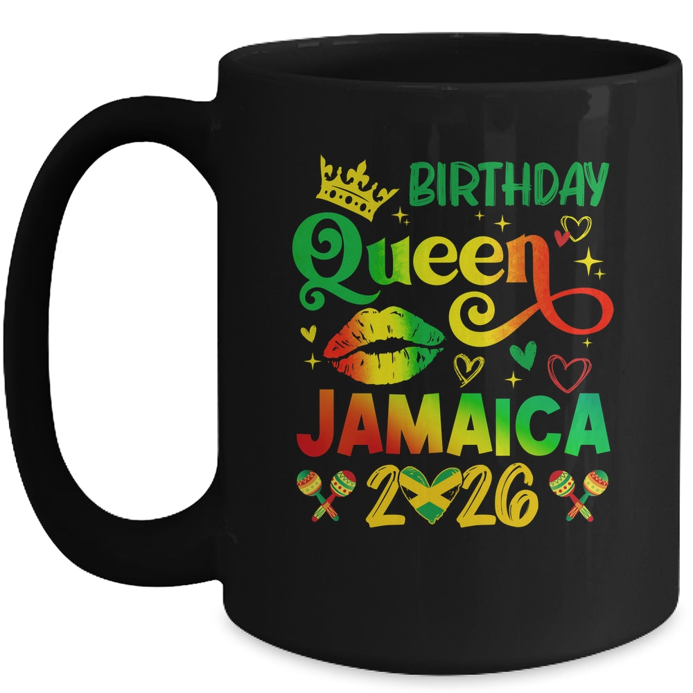 Funny Birthday Queen Jamaica 2026 Birthday Trip Vacation Mug | siriusteestore