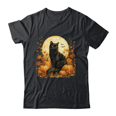 Funny Black Cat Pumpkins Fall Autumn Halloween Cat Costume Shirt & Sweatshirt | siriusteestore