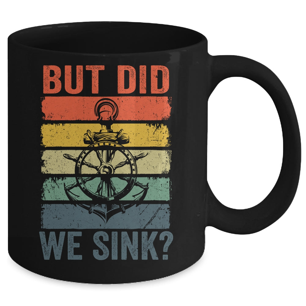 Funny Boat Captain For Men Women Cool Boating Retro We Sink Mug | siriusteestore