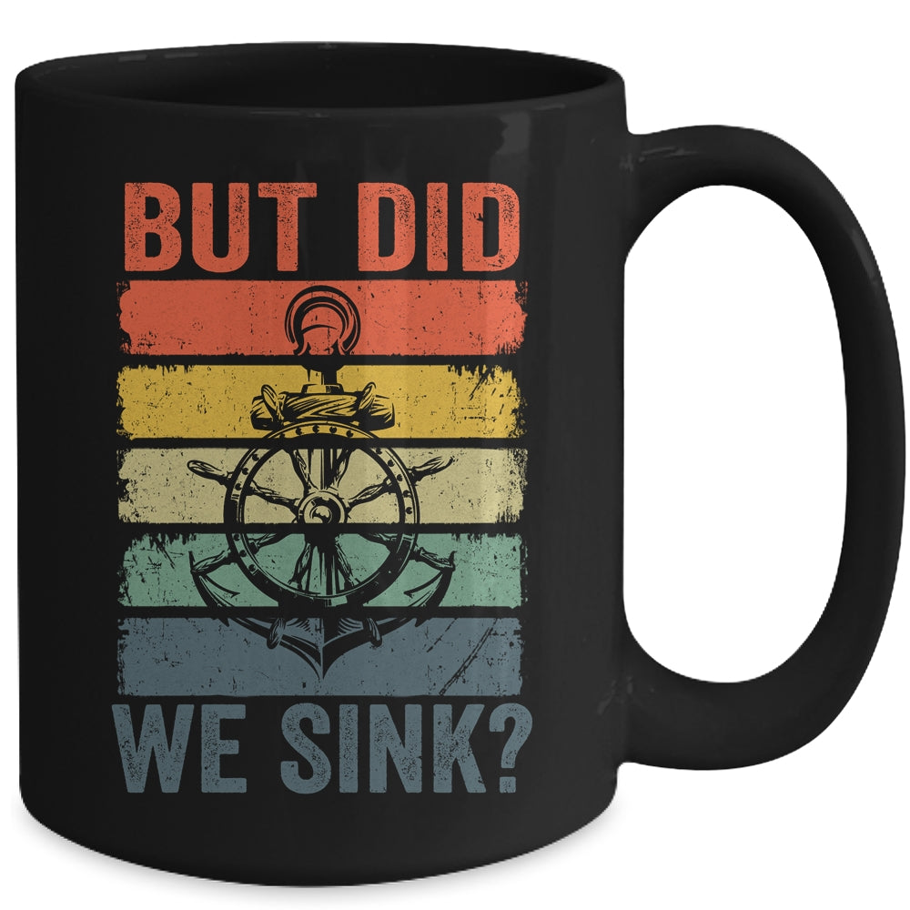 Funny Boat Captain For Men Women Cool Boating Retro We Sink Mug | siriusteestore