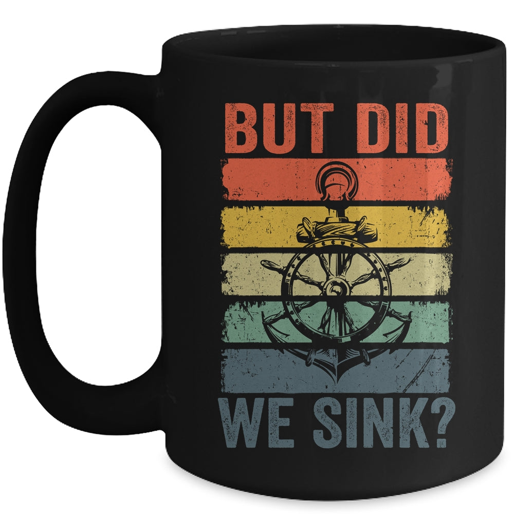 Funny Boat Captain For Men Women Cool Boating Retro We Sink Mug | siriusteestore