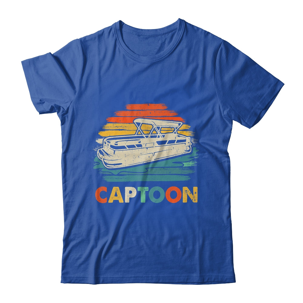 Funny Boating Captoon Pontoon Boat For Men Tritoon Captain Shirt & Tank Top | siriusteestore