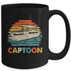 Funny Boating Captoon Pontoon Boat For Men Tritoon Captain Mug | siriusteestore