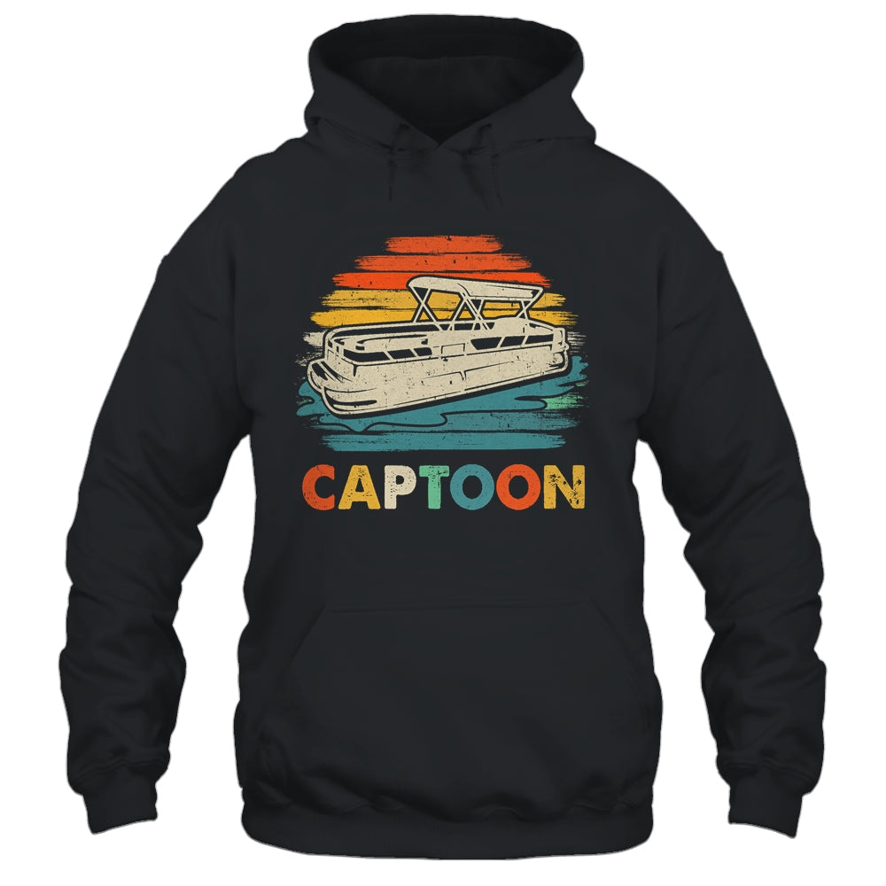 Funny Boating Captoon Pontoon Boat For Men Tritoon Captain Shirt & Tank Top | siriusteestore
