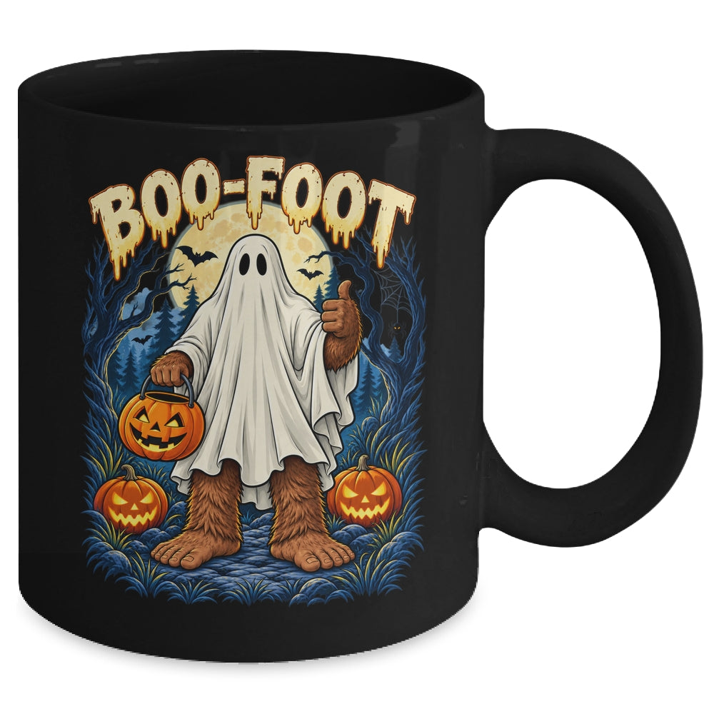 Funny Boo-Foot Bigfoot Sasquatch Ghost Costume Halloween Mug | siriusteestore