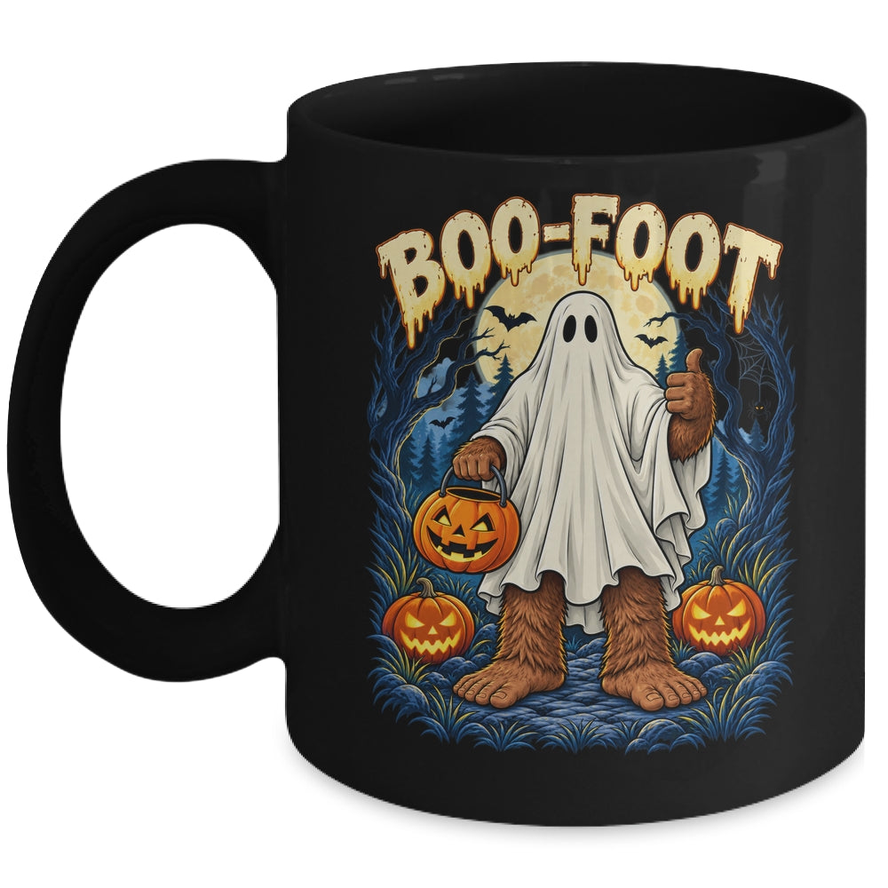 Funny Boo-Foot Bigfoot Sasquatch Ghost Costume Halloween Mug | siriusteestore