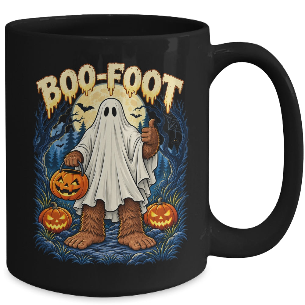 Funny Boo-Foot Bigfoot Sasquatch Ghost Costume Halloween Mug | siriusteestore