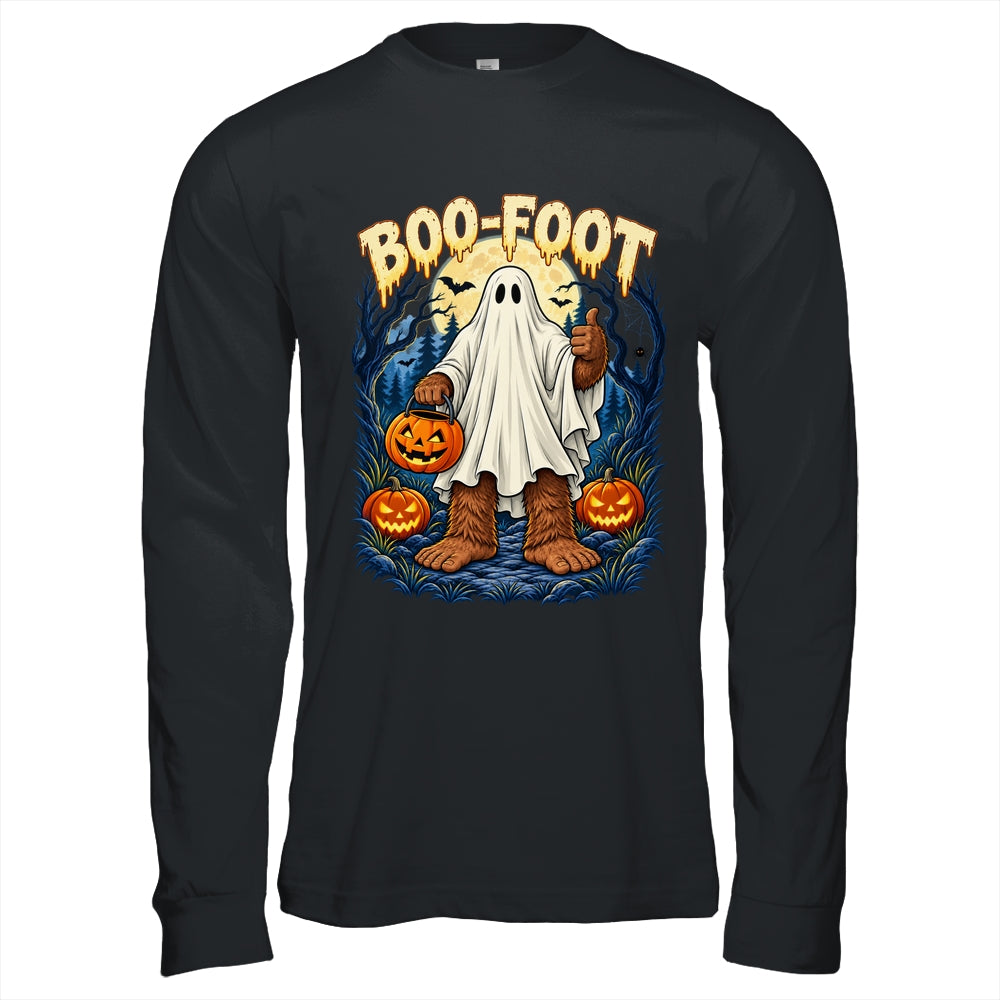 Funny Boo-Foot Bigfoot Sasquatch Ghost Costume Halloween Shirt & Hoodie | siriusteestore