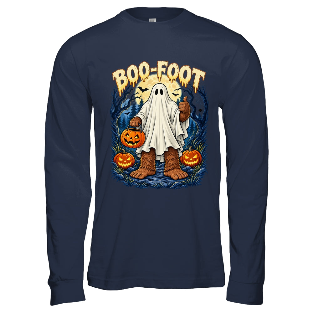 Funny Boo-Foot Bigfoot Sasquatch Ghost Costume Halloween Shirt & Hoodie | siriusteestore