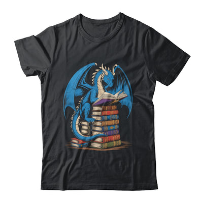 Funny Book Lover Bookworm Reading Books Dragon Reading Book Shirt & Hoodie | siriusteestore