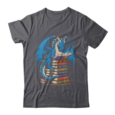 Funny Book Lover Bookworm Reading Books Dragon Reading Book Shirt & Hoodie | siriusteestore