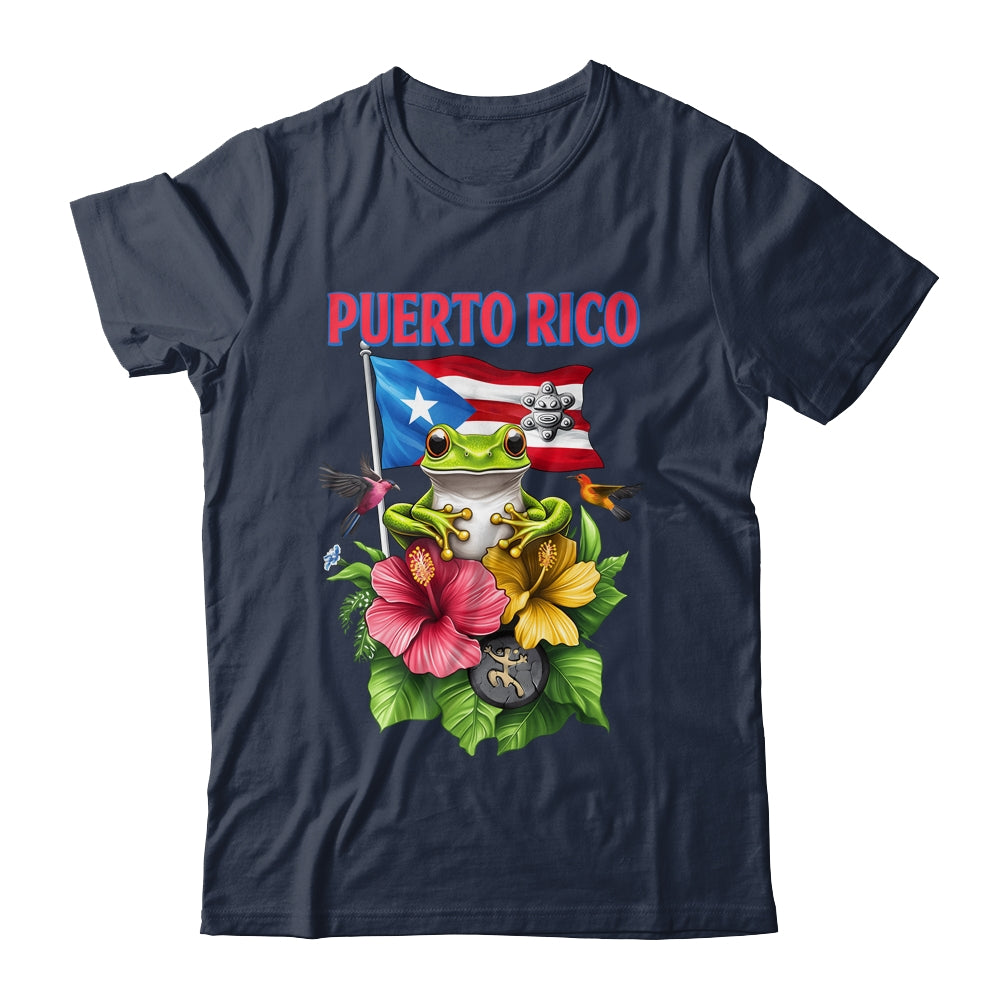 Funny Boricua Coqui Frog Puerto Rico Puerto Rican Flag Shirt & Tank Top | siriusteestore