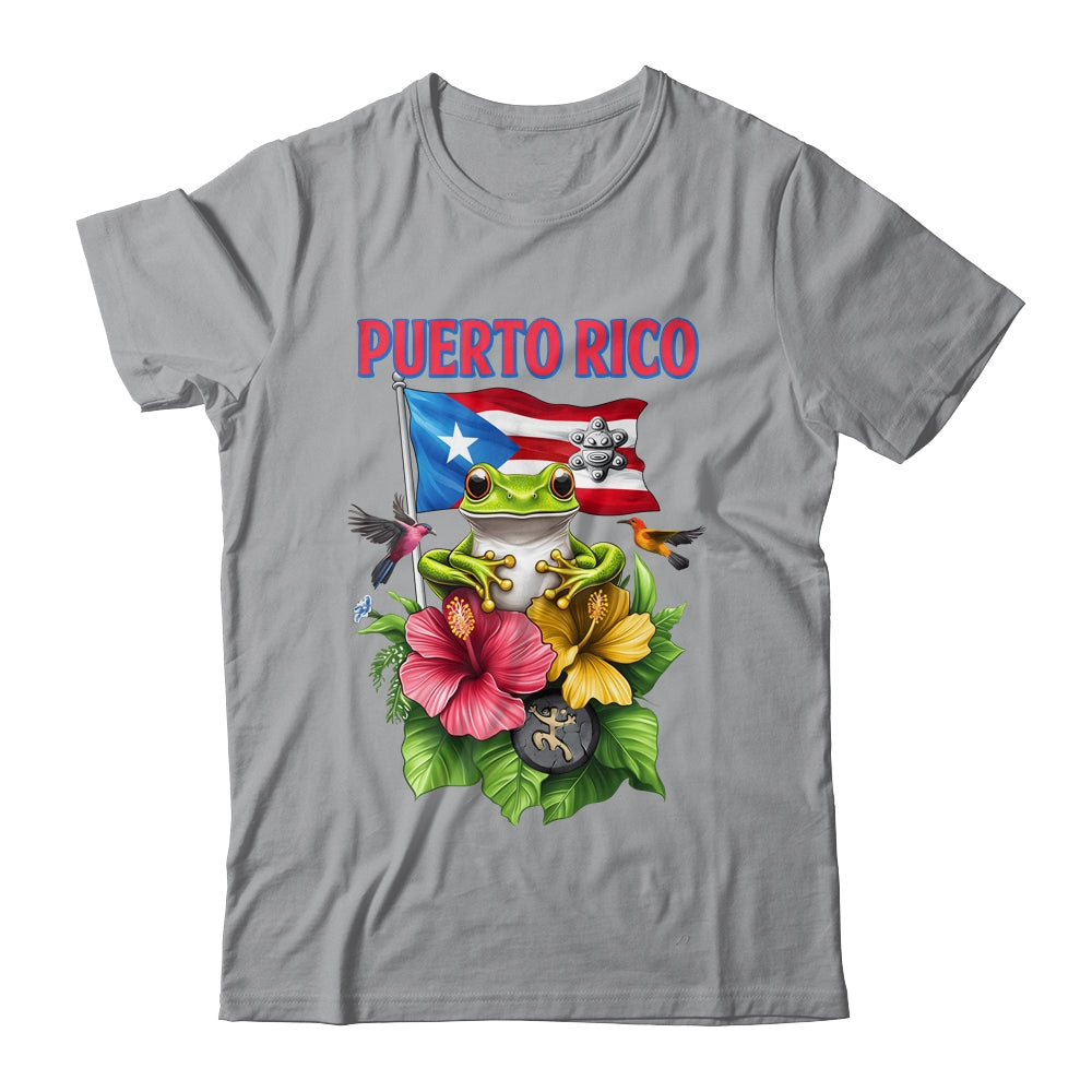 Funny Boricua Coqui Frog Puerto Rico Puerto Rican Flag Shirt & Tank Top | siriusteestore