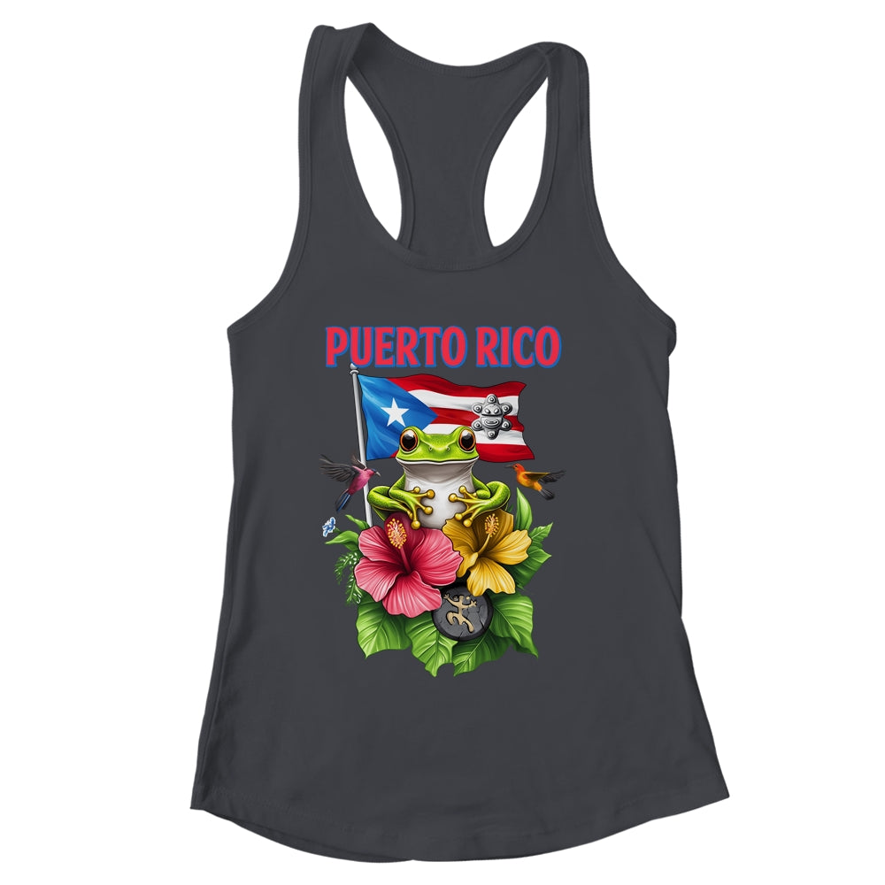 Funny Boricua Coqui Frog Puerto Rico Puerto Rican Flag Shirt & Tank Top | siriusteestore