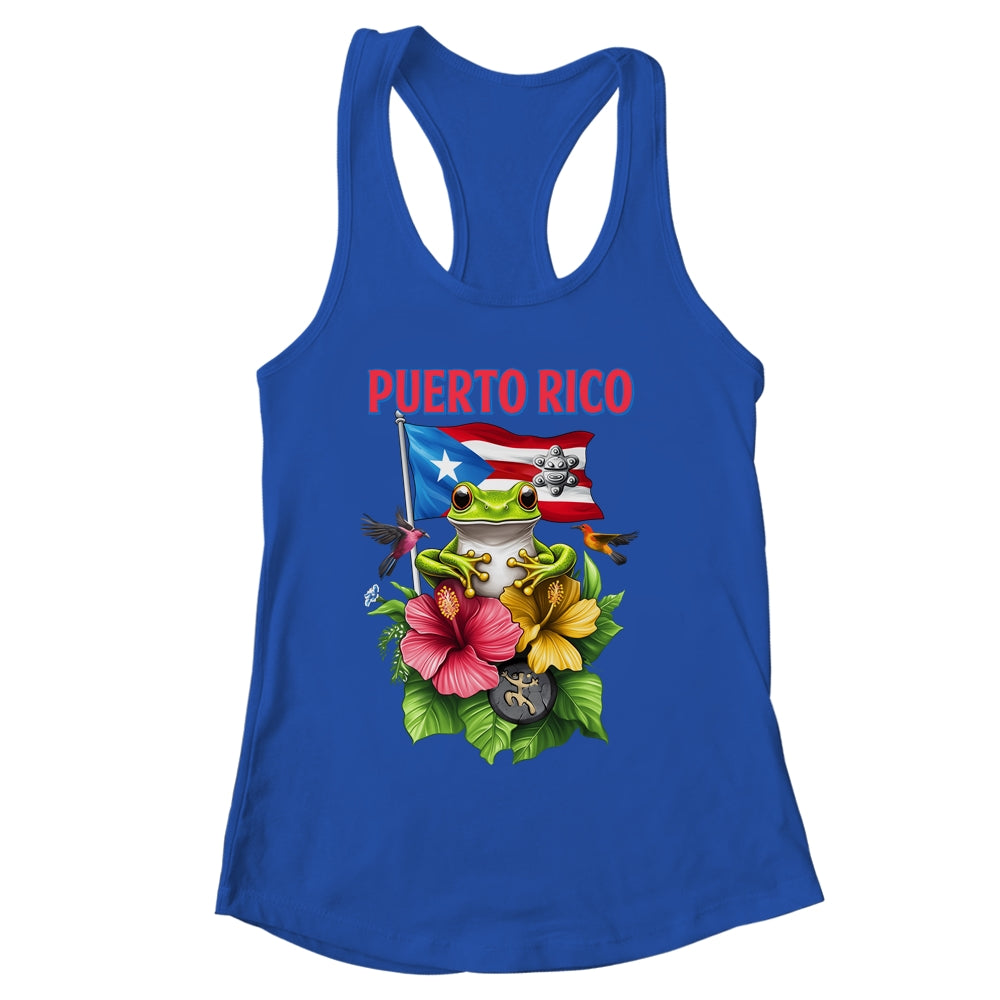 Funny Boricua Coqui Frog Puerto Rico Puerto Rican Flag Shirt & Tank Top | siriusteestore
