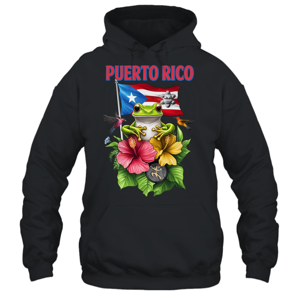 Funny Boricua Coqui Frog Puerto Rico Puerto Rican Flag Shirt & Tank Top | siriusteestore