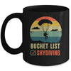 Funny Bucket List Skydiving Art For Men Women Skydiver Mug | siriusteestore
