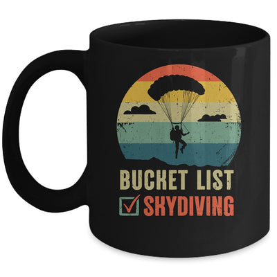 Funny Bucket List Skydiving Art For Men Women Skydiver Mug | siriusteestore