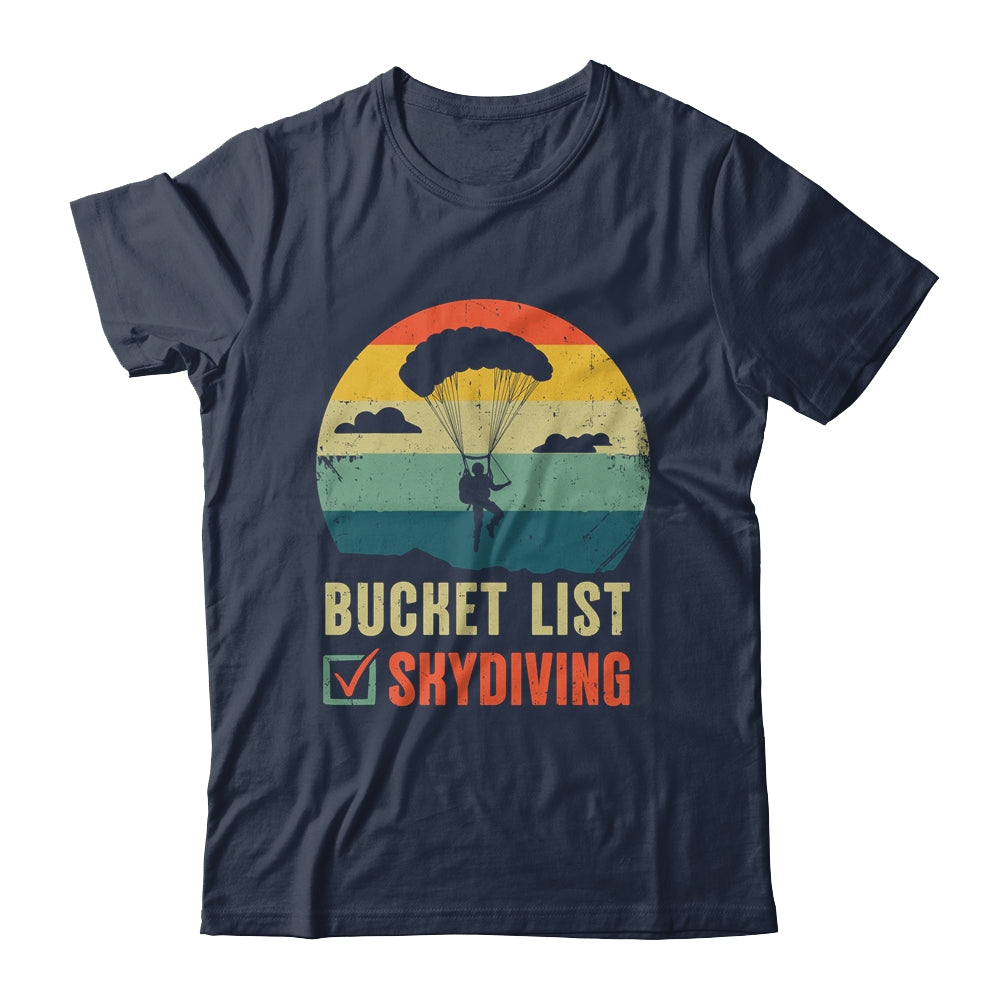 Funny Bucket List Skydiving Art For Men Women Skydiver Shirt & Tank Top | siriusteestore