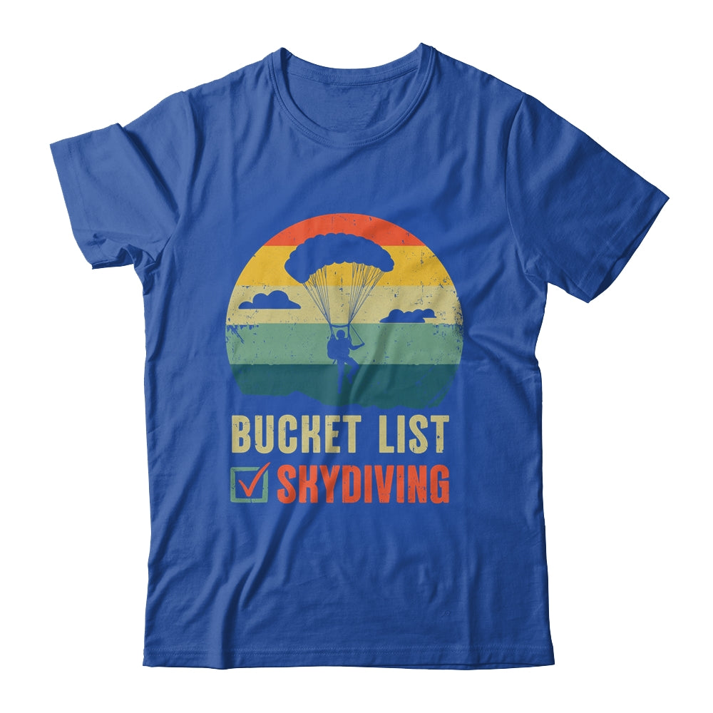 Funny Bucket List Skydiving Art For Men Women Skydiver Shirt & Tank Top | siriusteestore