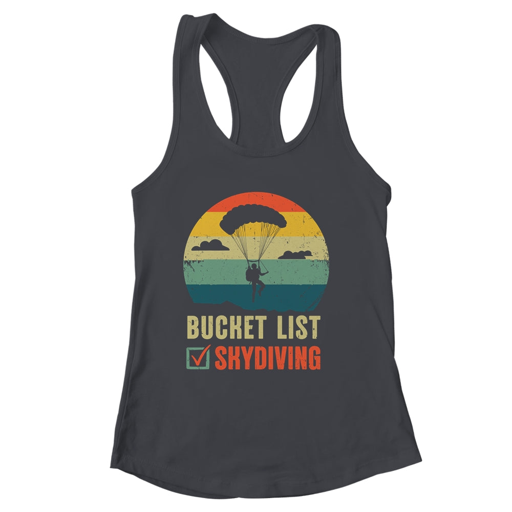 Funny Bucket List Skydiving Art For Men Women Skydiver Shirt & Tank Top | siriusteestore