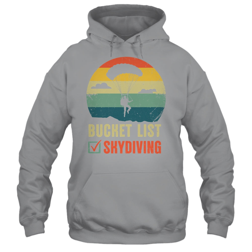 Funny Bucket List Skydiving Art For Men Women Skydiver Shirt & Tank Top | siriusteestore