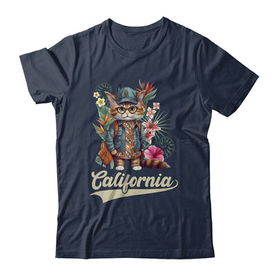 Funny California Stylish Cat In Beach Clothes Shirt & Tank Top | siriusteestore