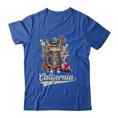 Funny California Stylish Cat In Beach Clothes Shirt & Tank Top | siriusteestore