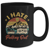 Funny Camping Art For Men Women Camping Trailer Camper Retro Mug | siriusteestore