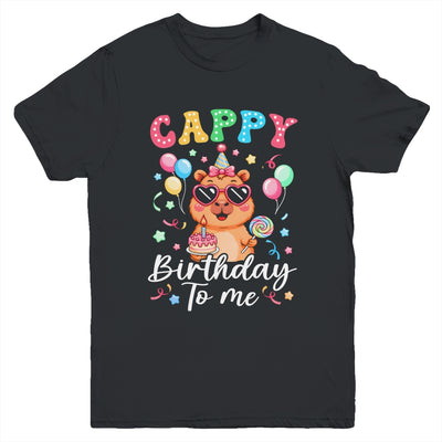 Funny Capybara Birthday To Me Cute Girls Birthday Capybara Youth Shirt | siriusteestore