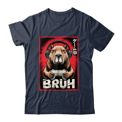Funny Capybara Gamer Bruh Graphic Men Boys Teens Gaming Shirt & Hoodie | siriusteestore