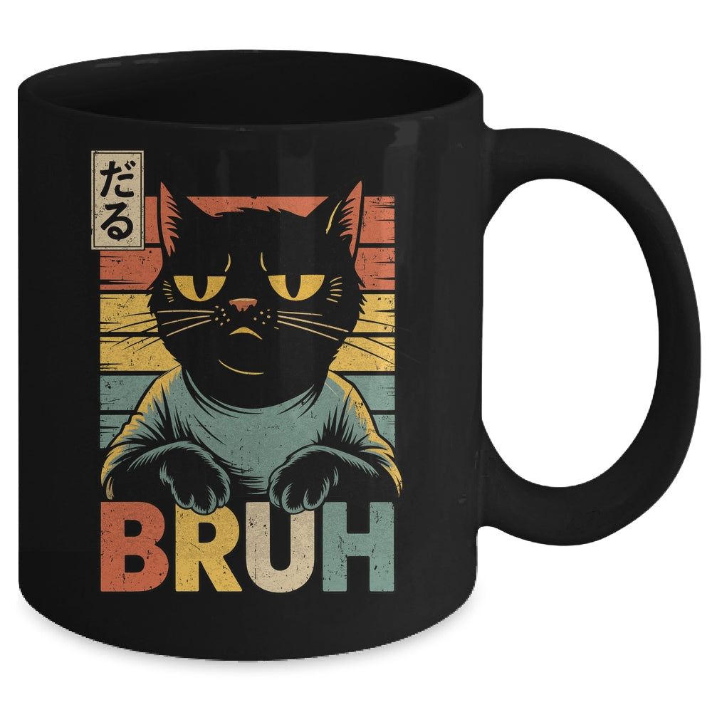 Funny Cat BRUH Teen Boys Girls Men Women Meme Japanese Anime Mug | siriusteestore
