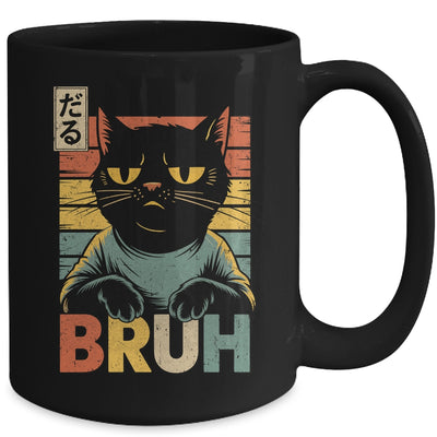 Funny Cat BRUH Teen Boys Girls Men Women Meme Japanese Anime Mug | siriusteestore