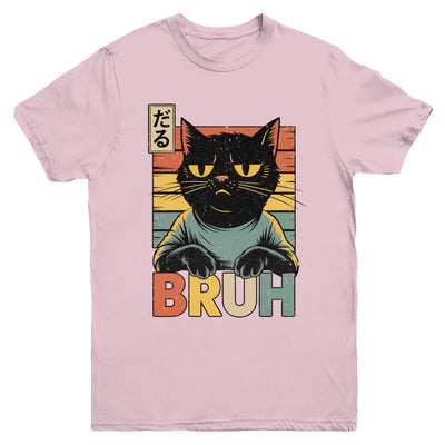 Funny Cat BRUH Teen Boys Girls Men Women Meme Japanese Anime Youth Shirt | siriusteestore