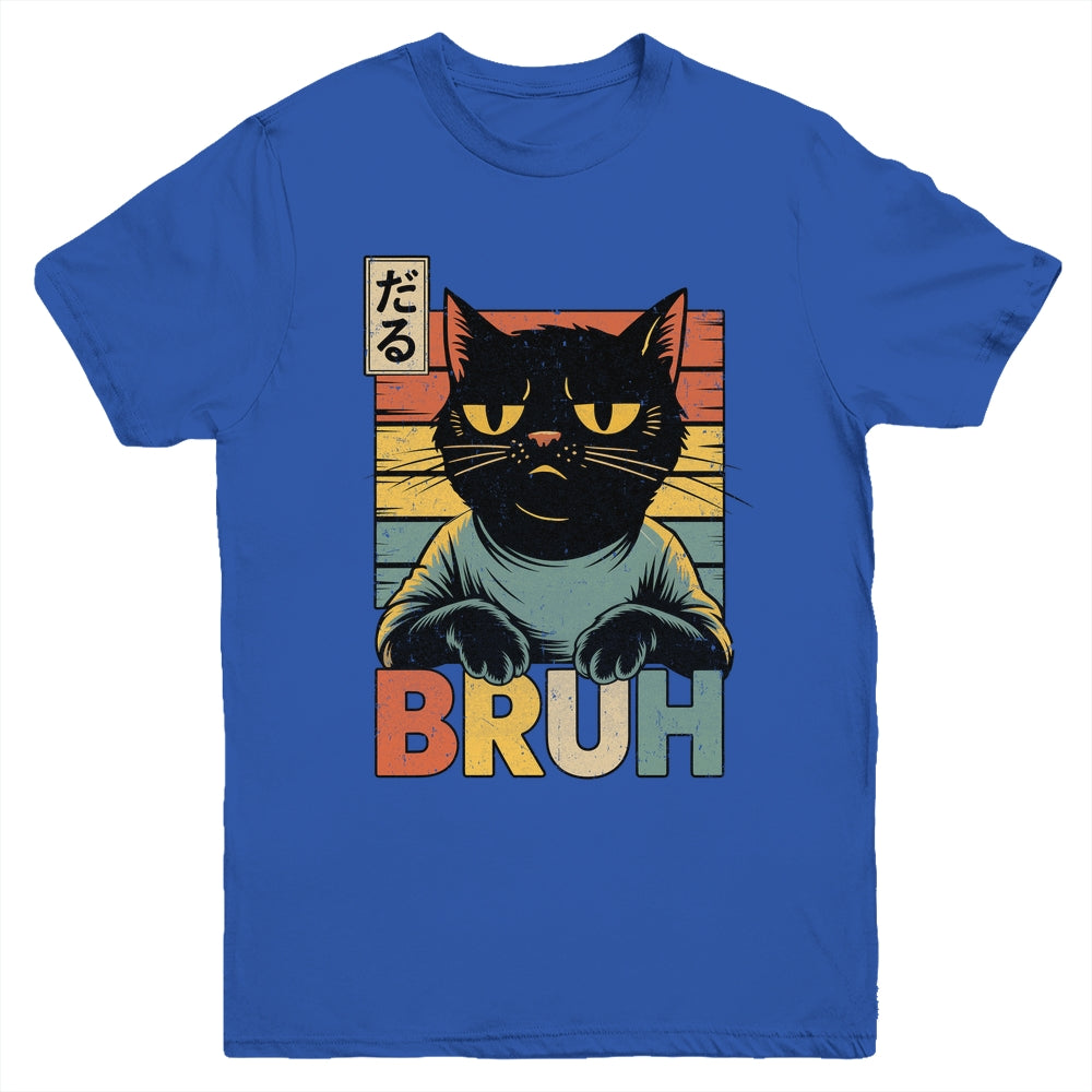 Funny Cat BRUH Teen Boys Girls Men Women Meme Japanese Anime Youth Shirt | siriusteestore