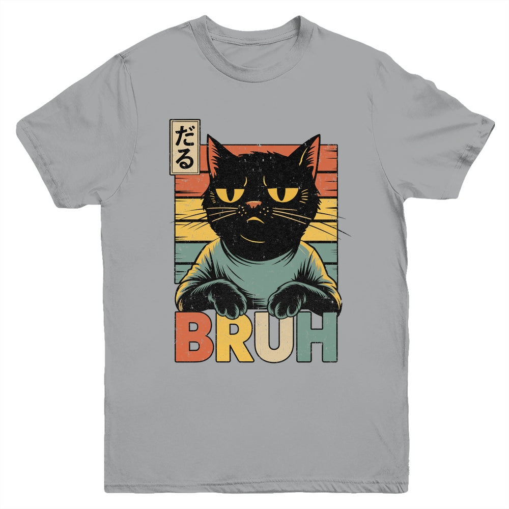 Funny Cat BRUH Teen Boys Girls Men Women Meme Japanese Anime Youth Shirt | siriusteestore