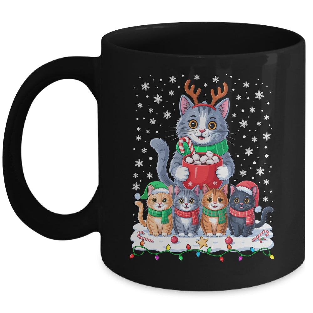 Funny Cat Christmas Holiday Santa Design Lover Men Women Mug | siriusteestore